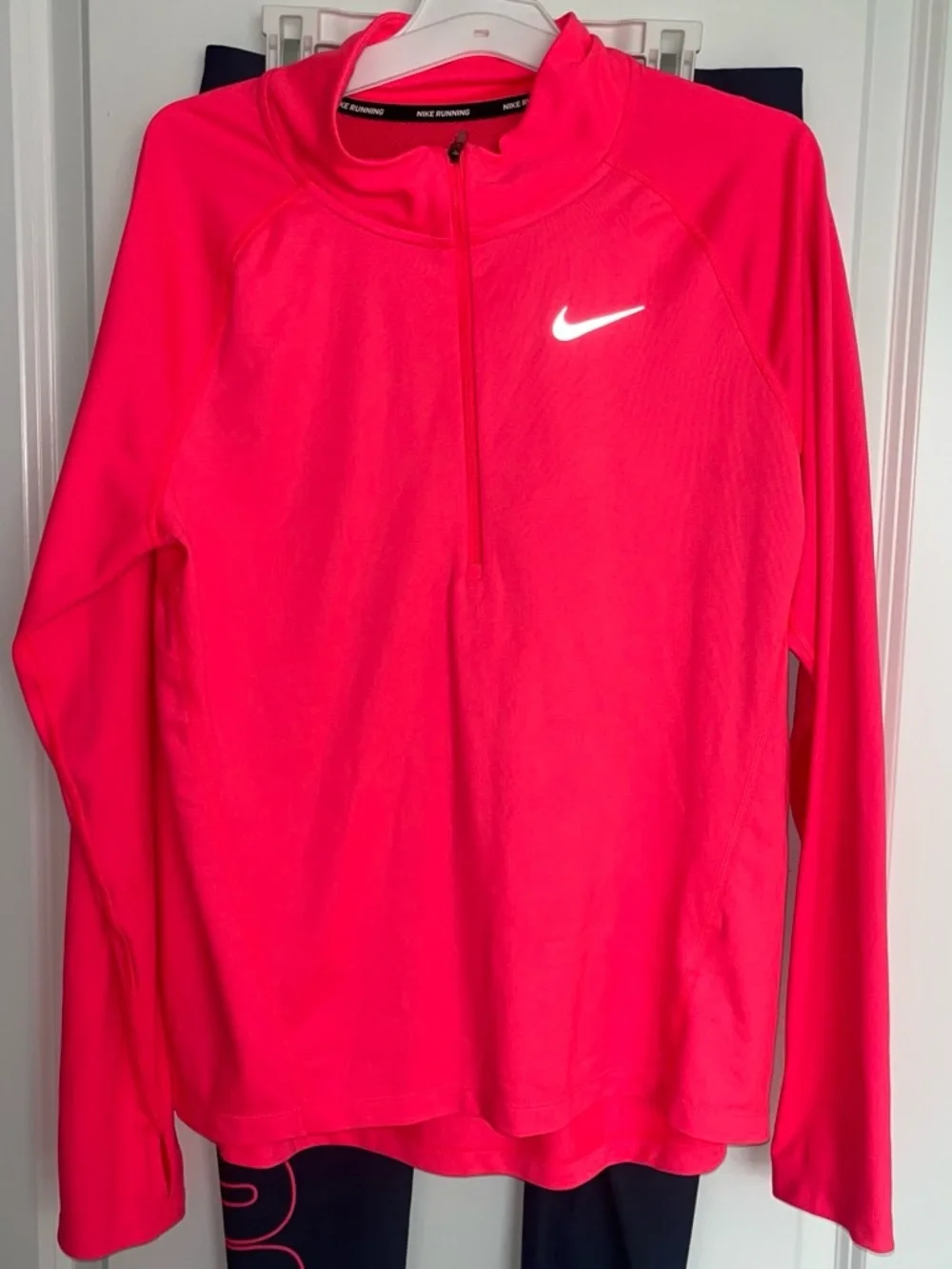 Nike Hot Pink Half-Zip Performance Top and Leggings